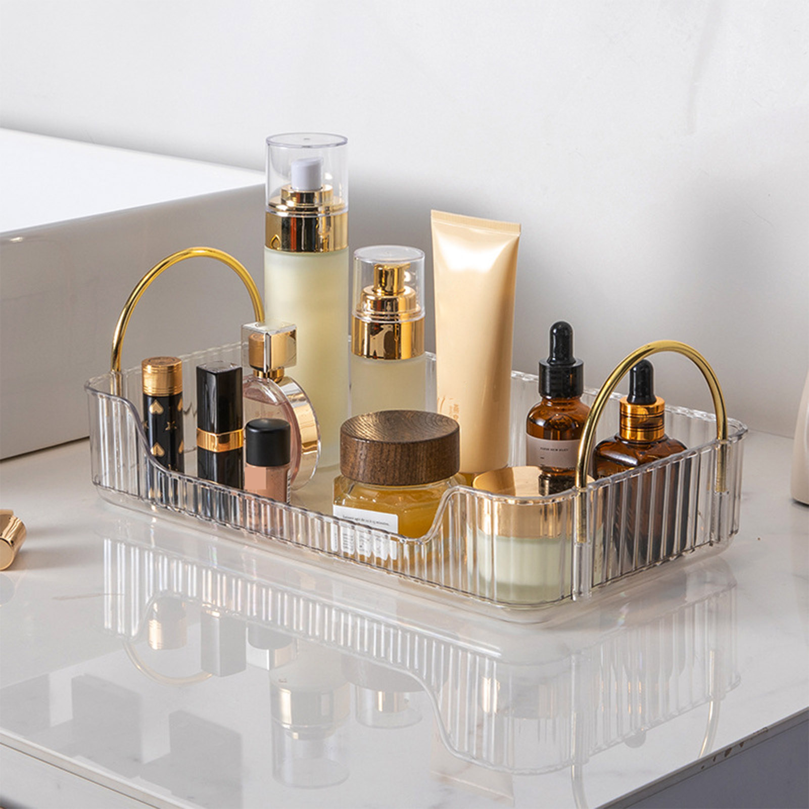 Bathroom Organizer Rack Light  - Luxury Skincare Products 评论和价格