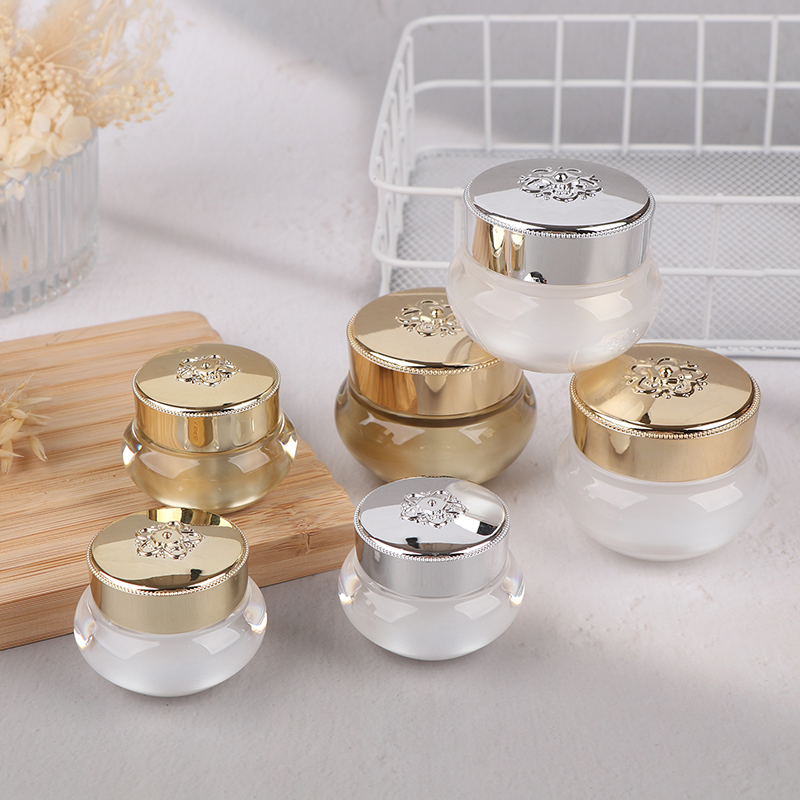 Acrylic Empty Travel Cream Jar - Luxury Skincare Makeup 评论和价格