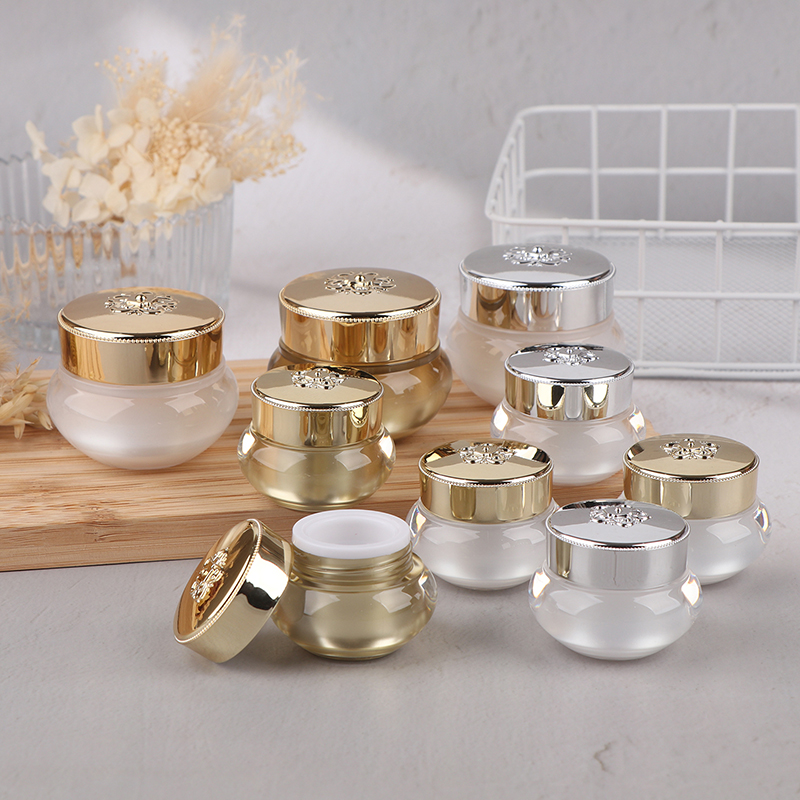 Acrylic Empty Travel Cream Jar - Luxury Skincare Makeup 评论和价格